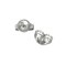 Replacement Earring Back Medium Weight Solid 14k White Gold (1 Pair of 14KT Gold Earring Backs)